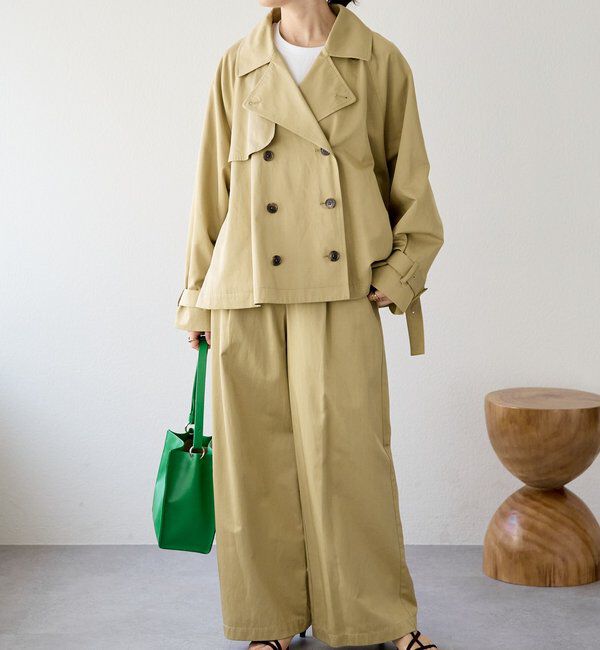  「【A・MONN】【アジャスター付き】スムースワイドパンツ」|その他|