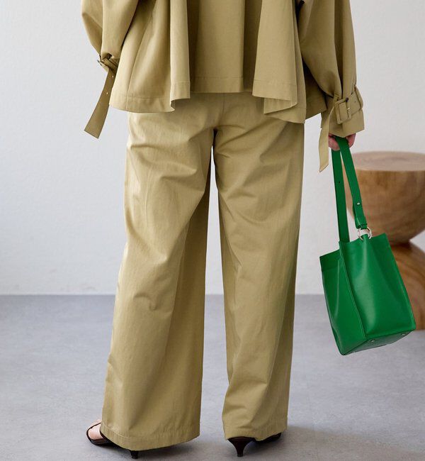  「【A・MONN】【アジャスター付き】スムースワイドパンツ」|その他|
