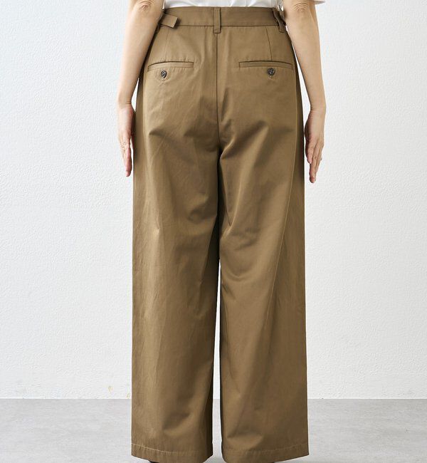  「【A・MONN】【アジャスター付き】スムースワイドパンツ」|その他|