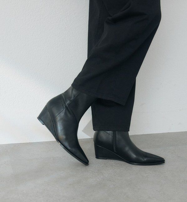  「【3サイズ展開】ウエッジショートブーツ」|ショートブーツ|