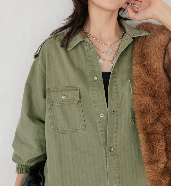  「【Yossshiiii企画】【A・MONN】バックロゴシャツワンピース」|ワンピース|