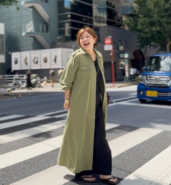  「【Yossshiiii企画】【A・MONN】バックロゴシャツワンピース」|ワンピース|