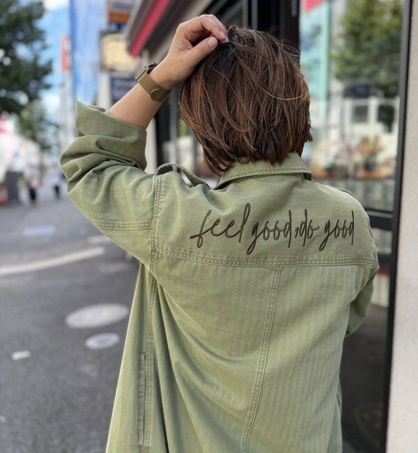  「【Yossshiiii企画】【A・MONN】バックロゴシャツワンピース」|ワンピース|