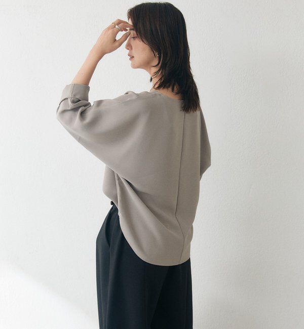  「【接触冷感/紫外線防止/防シワ性】ドルマンターンバックブラウス」|シャツ・ブラウス|