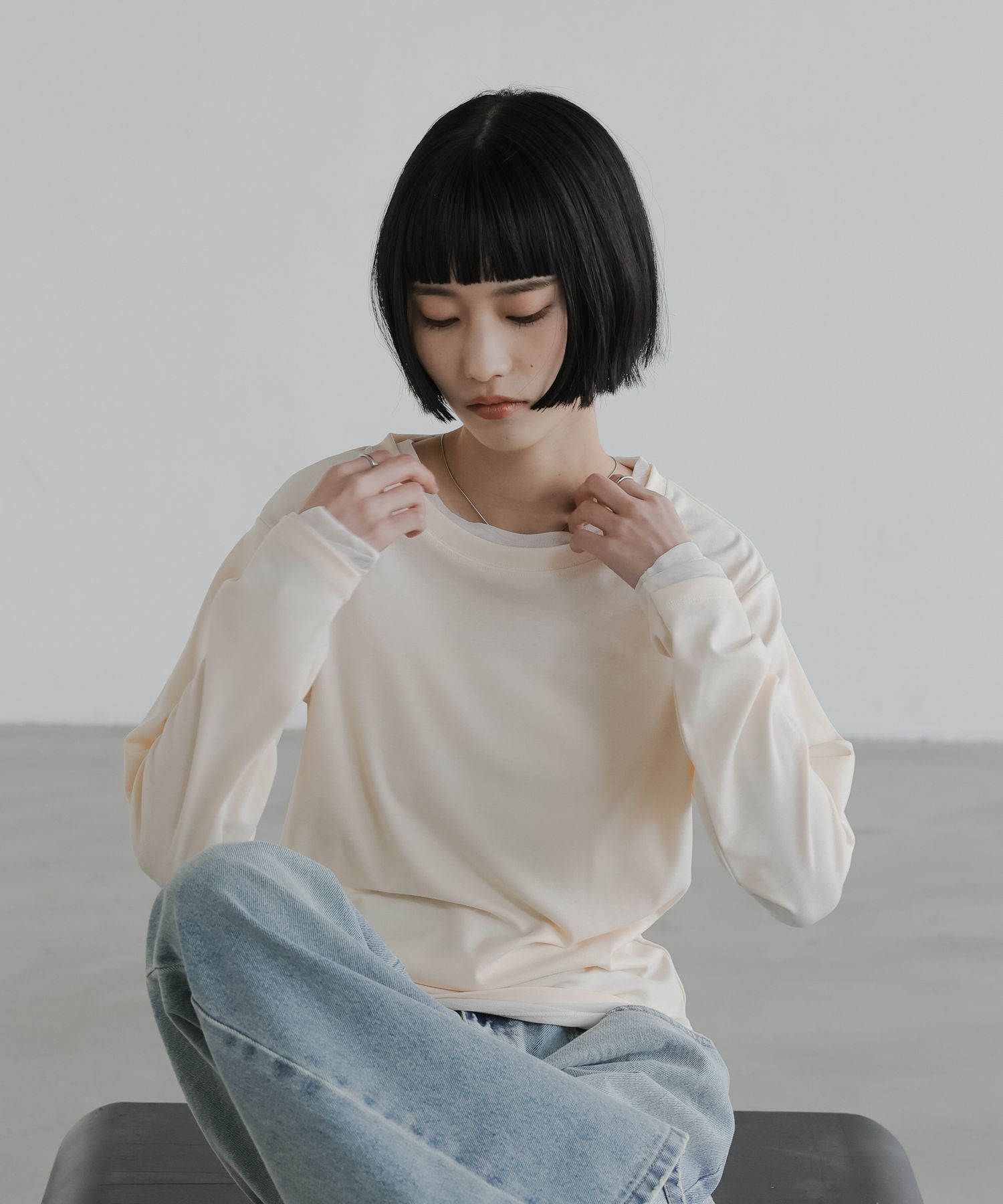 LOWRYS FARM「シアーレイヤードLS」|Tシャツ・カットソー|