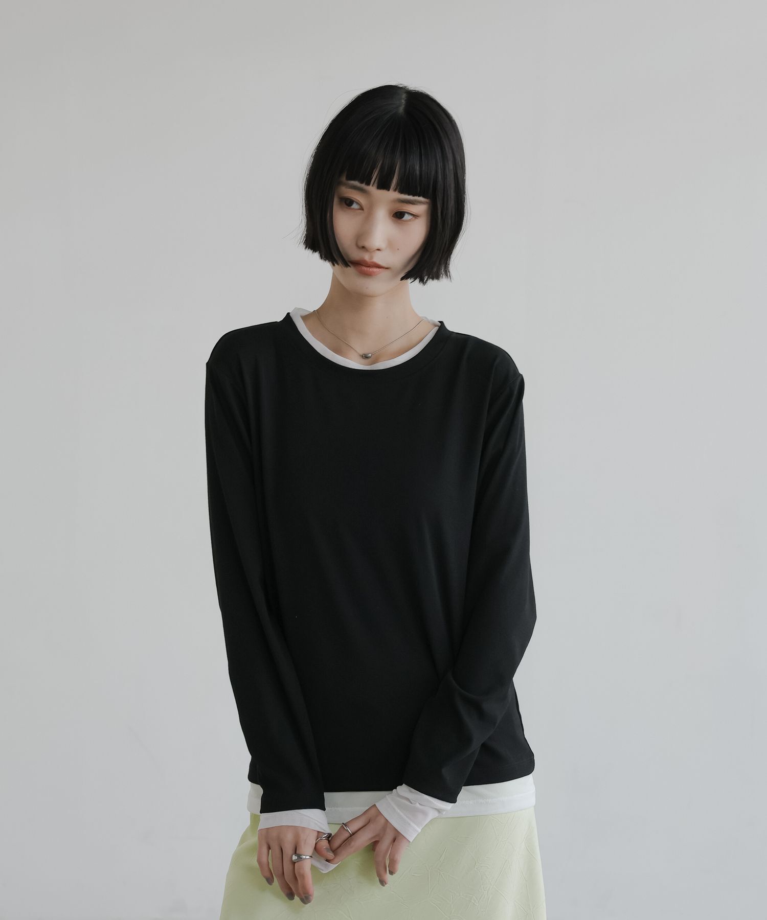 LOWRYS FARM「シアーレイヤードLS」|Tシャツ・カットソー|