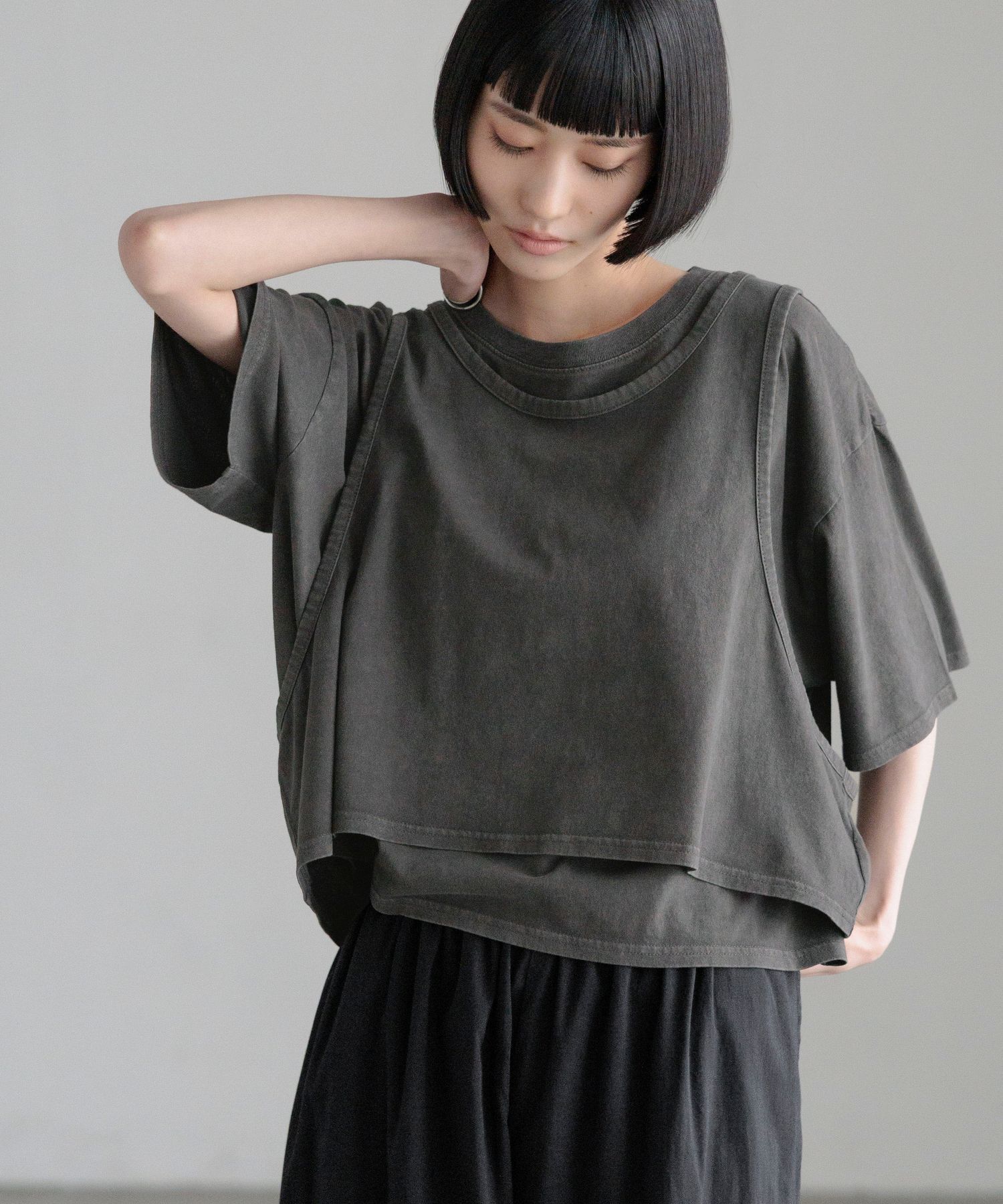 LOWRYS FARM「レイヤードＢＩＧＴＥＥ」|Tシャツ・カットソー|