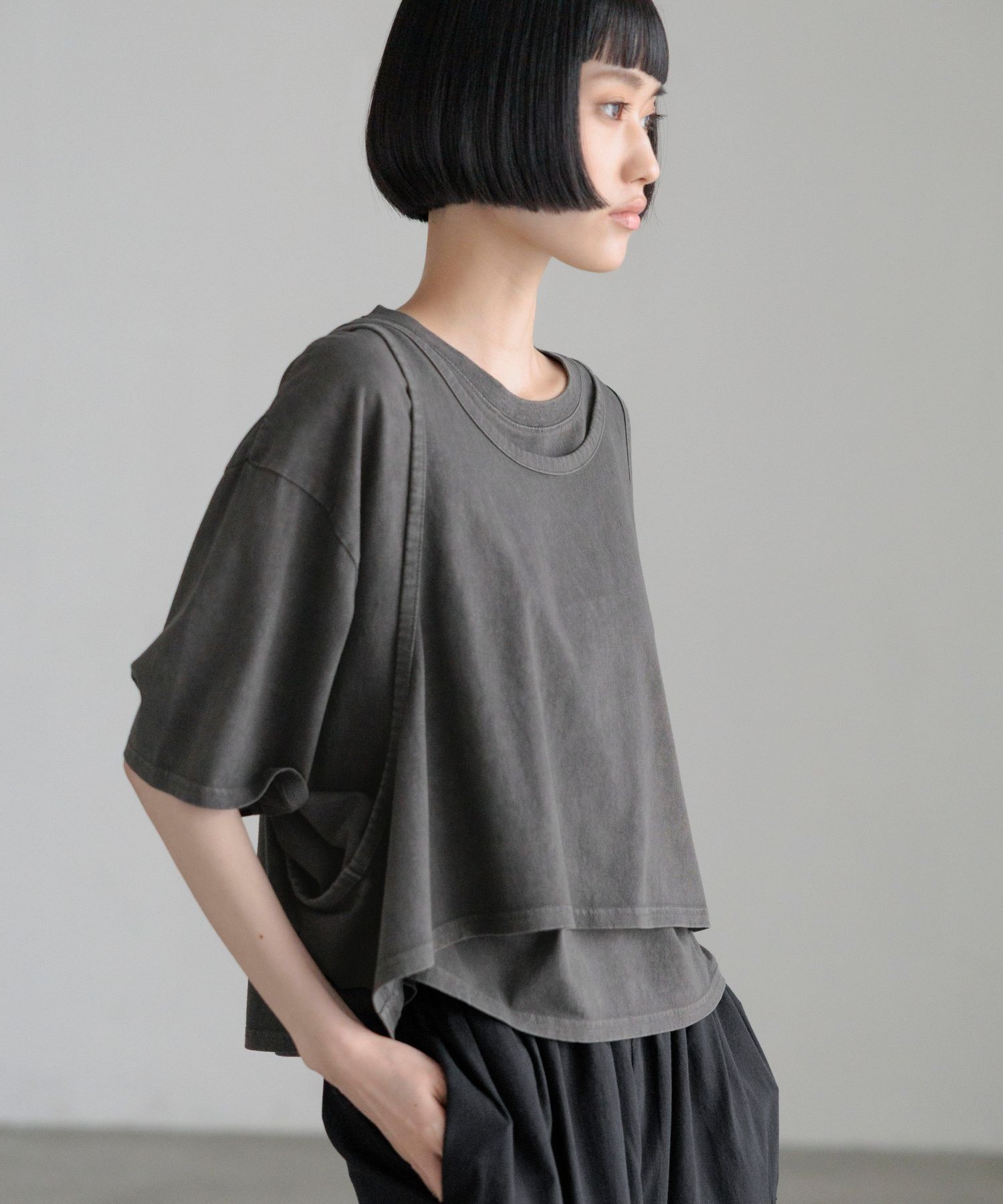 LOWRYS FARM「レイヤードＢＩＧＴＥＥ」|Tシャツ・カットソー|