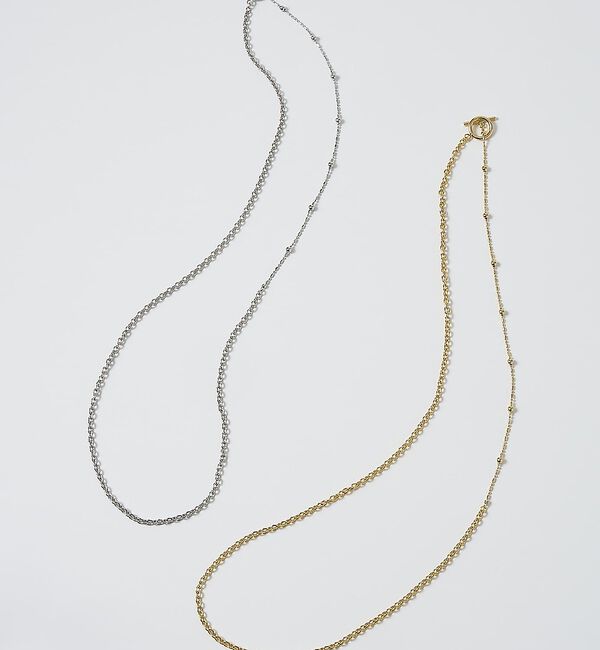 collex「【dignif】【金属アレルギー対応】ミックスチェーン2WAYネックレス」|ネックレス|
