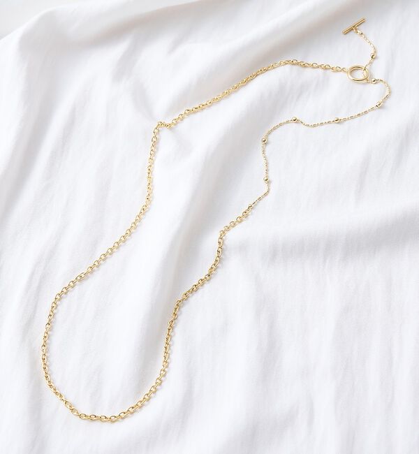 collex「【dignif】【金属アレルギー対応】ミックスチェーン2WAYネックレス」|ネックレス|ゴールド