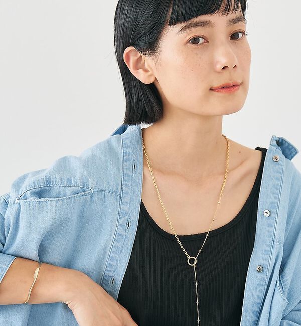 collex「【dignif】【金属アレルギー対応】ミックスチェーン2WAYネックレス」|ネックレス|