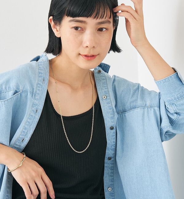 collex「【dignif】【金属アレルギー対応】ミックスチェーン2WAYネックレス」|ネックレス|