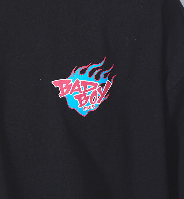 ABAHOUSE「【BADBOY / バッドボーイ】BADBOYCLUB ファイヤーパターン ロゴ」|Tシャツ・カットソー|