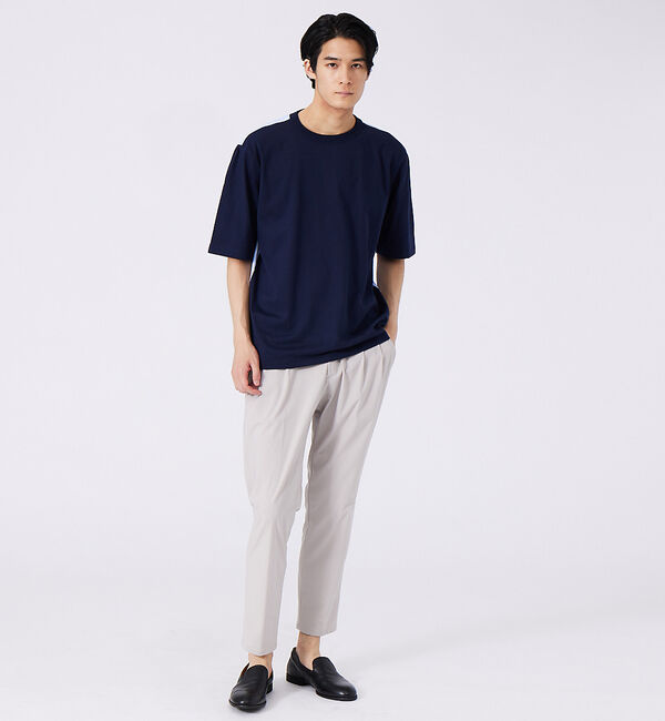 ABAHOUSE「切替ストライプ コンビネーション Tシャツ」|Tシャツ・カットソー|