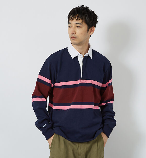 ABAHOUSE「【BARBARIAN / バーバリアン】 12oz ロングスリーブ パネルボーダ」|スウェット・ジャージ|