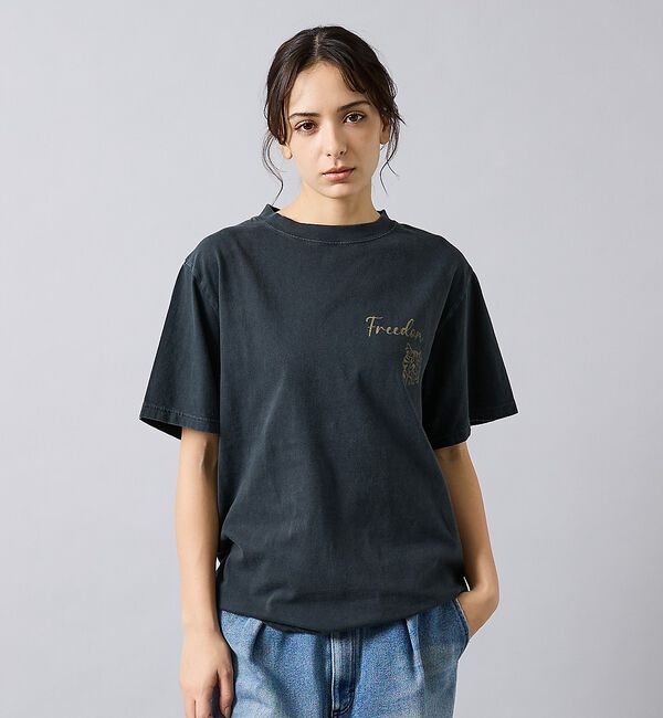 ABAHOUSE「【REMI RELIEF / レミ レリーフ】  HARD SP加工 20/-」|Tシャツ・カットソー|ブラック