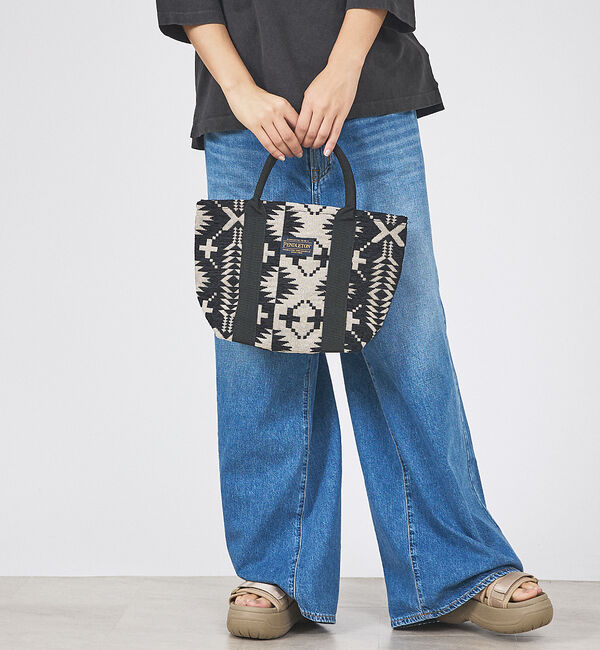 ABAHOUSE「【PENDLETON / ペンドルトン】GOBELINS MINI TOTE /」|トートバッグ|ブラック