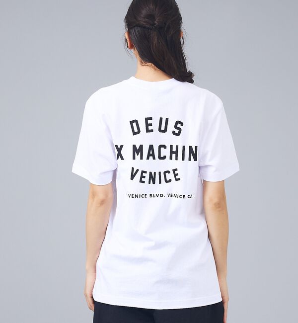 ABAHOUSE「【DEUS / デウス】VENICE SKULL / バックプリント 半袖Tシャ」|Tシャツ・カットソー|