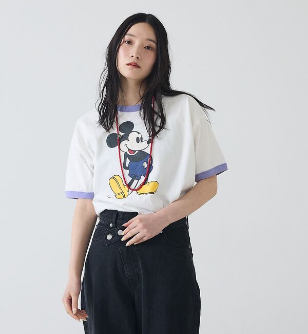 ABAHOUSE「【JACKSON MATISSE / ジャクソン マティス】Mickey Mou」|Tシャツ・カットソー|ホワイト