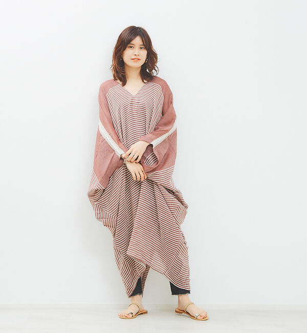 Rouge vif「【SU PARIS】 Ｖネックワンピ」|ワンピース|