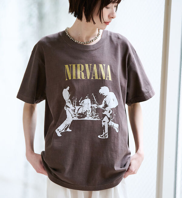 Rouge vif「【GOOD ROCK SPEED/グッドロックスピード】ロゴT / ラメプリント」|Tシャツ・カットソー|ブラウン