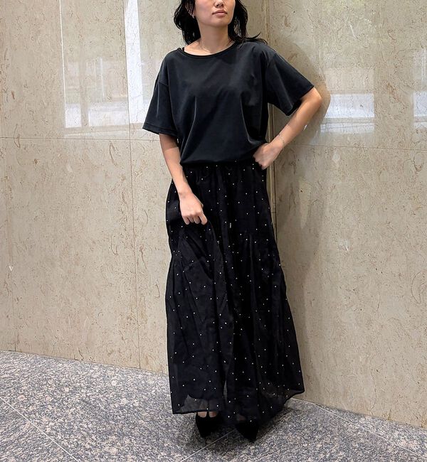 Rouge vif「ヴィンテージキュプラジャージー半袖プルオーバー」|Tシャツ・カットソー|