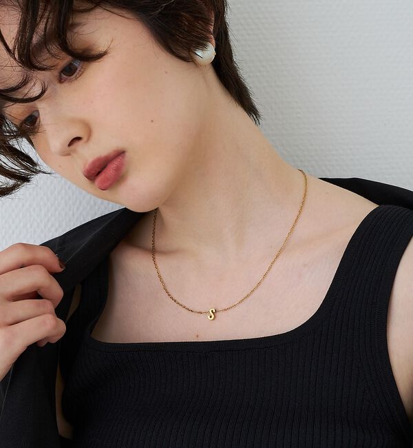 Rouge vif「【PETIT MOMENTS/プティ・モーメント】「S」イニシャルモチーフネック」|ネックレス|