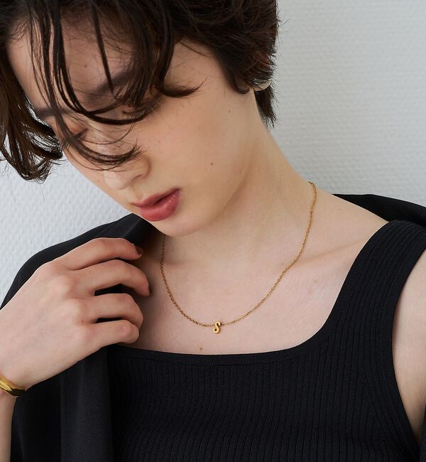 Rouge vif「【PETIT MOMENTS/プティ・モーメント】「S」イニシャルモチーフネック」|ネックレス|