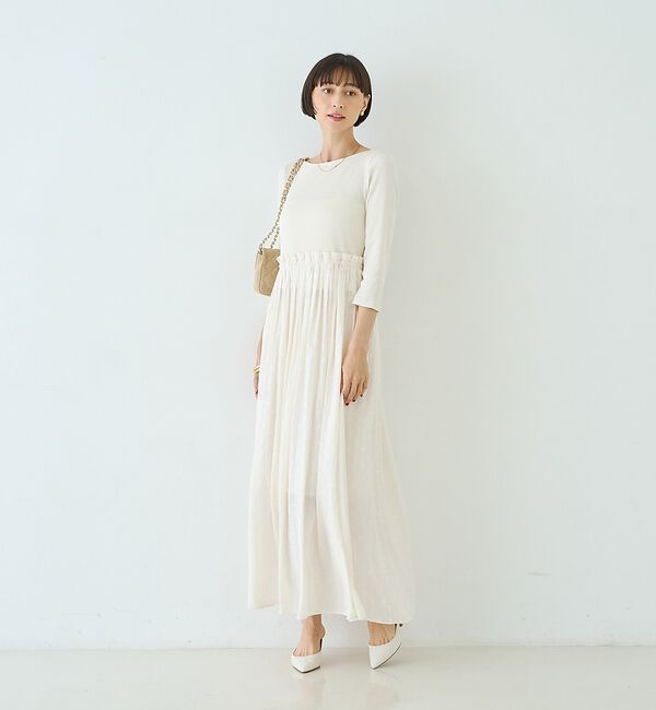 Rouge vif「ドット柄ドッキングワンピース【予約】」|ワンピース|