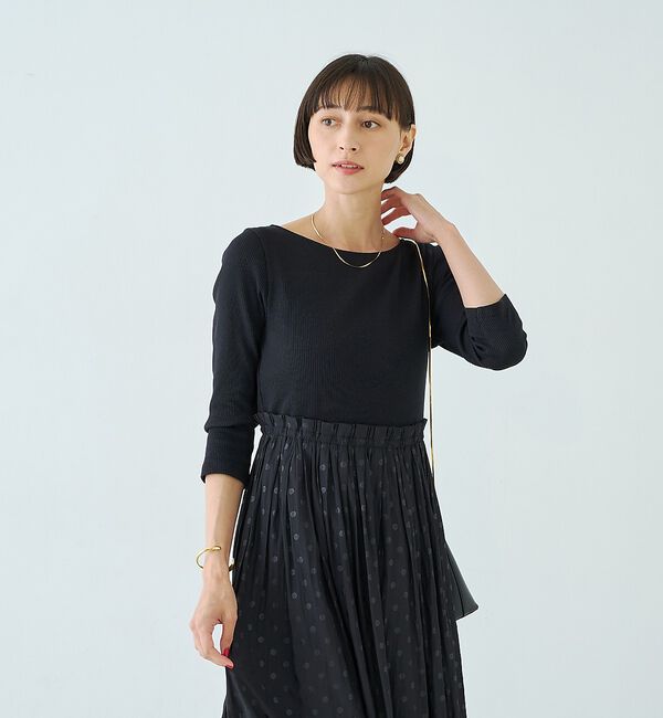 Rouge vif「ドット柄ドッキングワンピース【予約】」|ワンピース|
