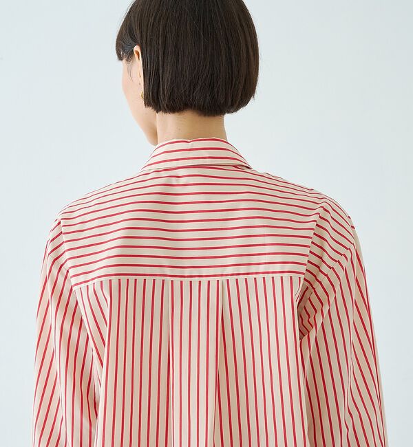 Rouge vif「ストライプサイドドロストシャツ【予約】」|シャツ・ブラウス|