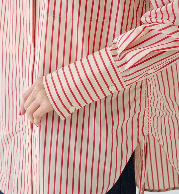 Rouge vif「ストライプサイドドロストシャツ【予約】」|シャツ・ブラウス|