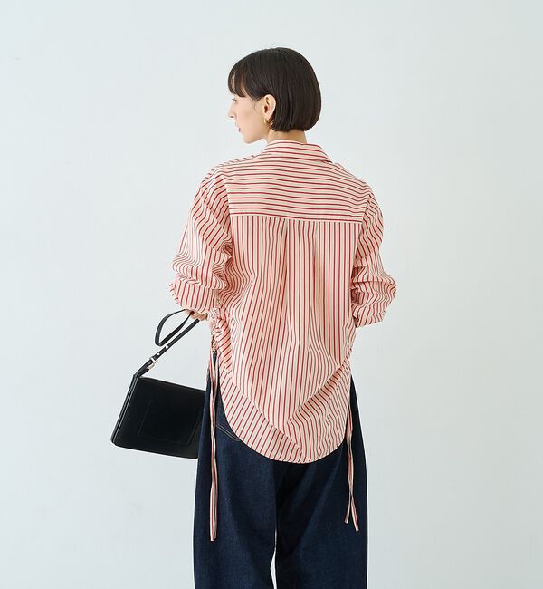 Rouge vif「ストライプサイドドロストシャツ【予約】」|シャツ・ブラウス|