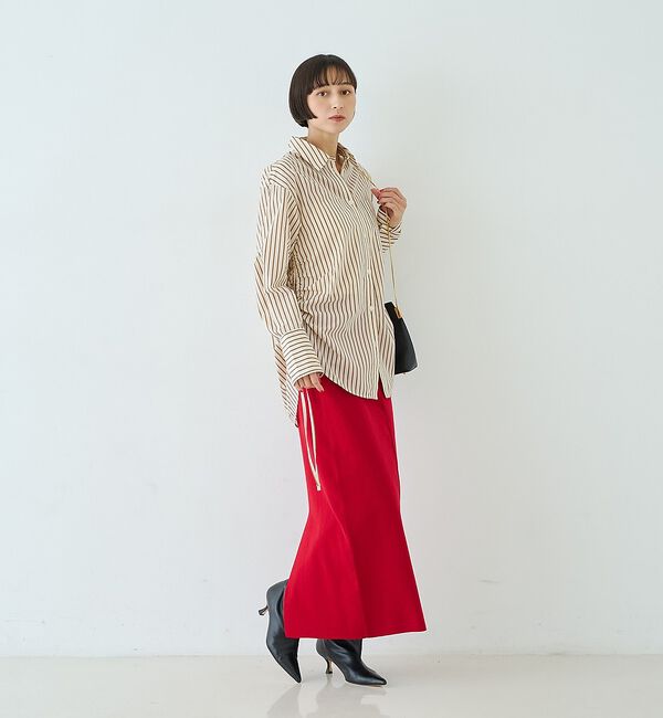 Rouge vif「ストライプサイドドロストシャツ【予約】」|シャツ・ブラウス|