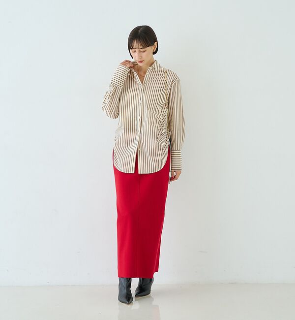 Rouge vif「ストライプサイドドロストシャツ【予約】」|シャツ・ブラウス|