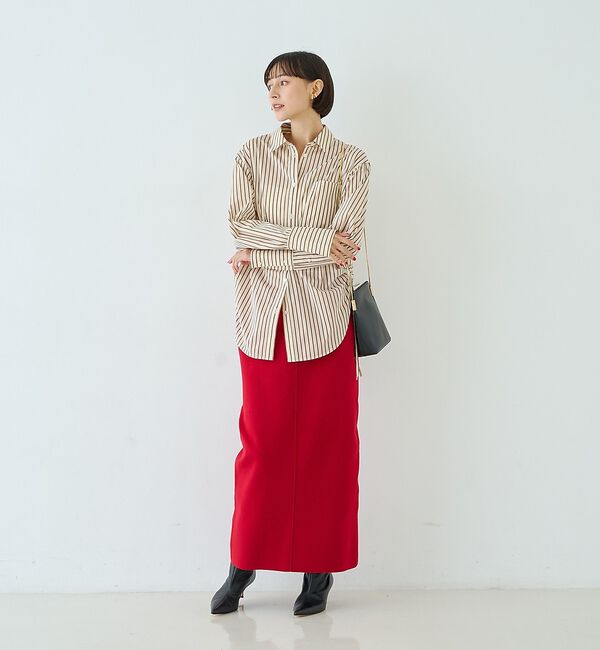 Rouge vif「ストライプサイドドロストシャツ【予約】」|シャツ・ブラウス|