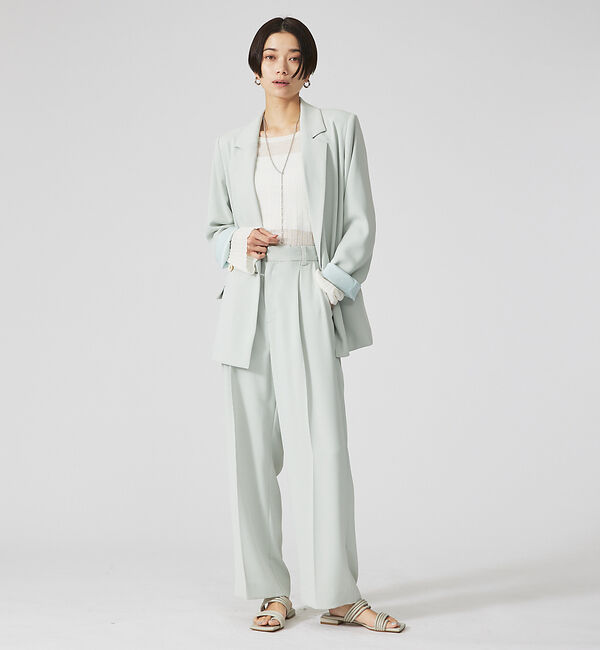 qualite「【セットアップ対応】マットサテンストレートパンツ」|その他|