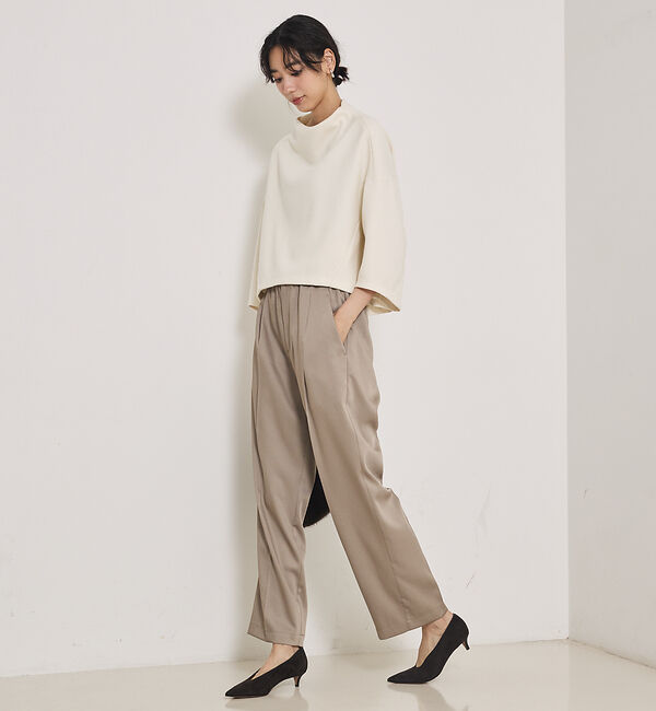 qualite「センタープレスカルゼイージーパンツ」|その他|