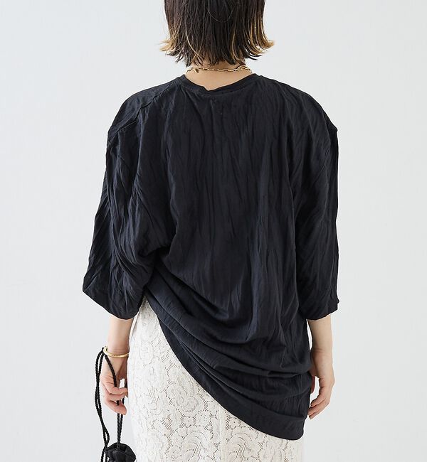 The Store by C' 「【TOTEME】Relaxed tee dress／チュニック丈Tシャツワンピー」|Tシャツ・カットソー|