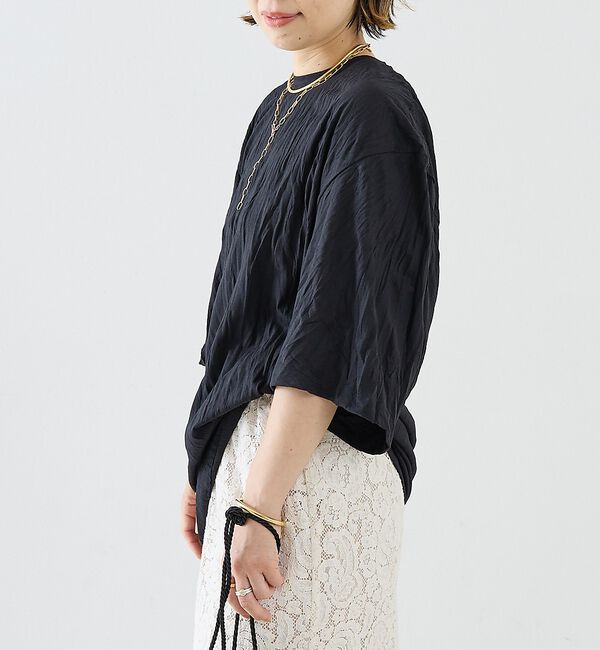 The Store by C' 「【TOTEME】Relaxed tee dress／チュニック丈Tシャツワンピー」|Tシャツ・カットソー|