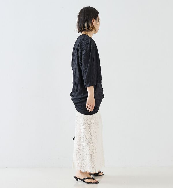 The Store by C' 「【TOTEME】Relaxed tee dress／チュニック丈Tシャツワンピー」|Tシャツ・カットソー|