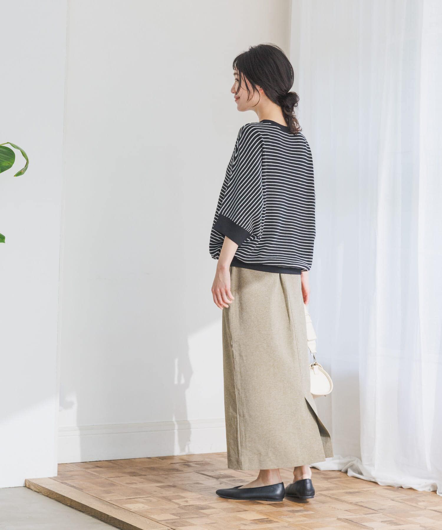 URBAN RESEARCH DOORS「タックフライスワイドTシャツ」|Tシャツ・カットソー|