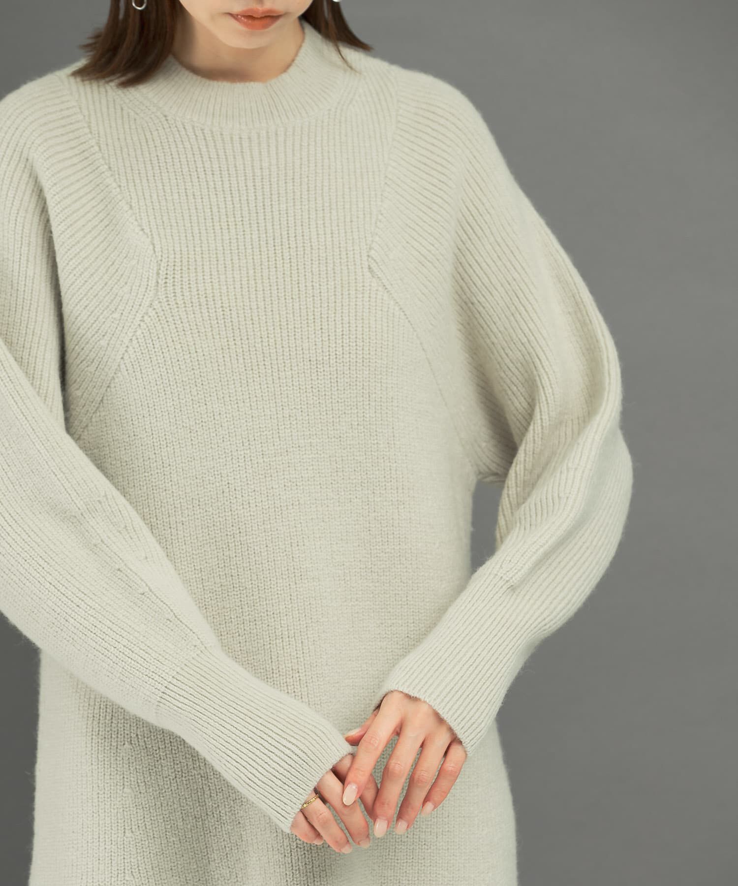 URBAN RESEARCH ROSSO「『WEB限定』畦ニットミニワンピース」|ワンピース|