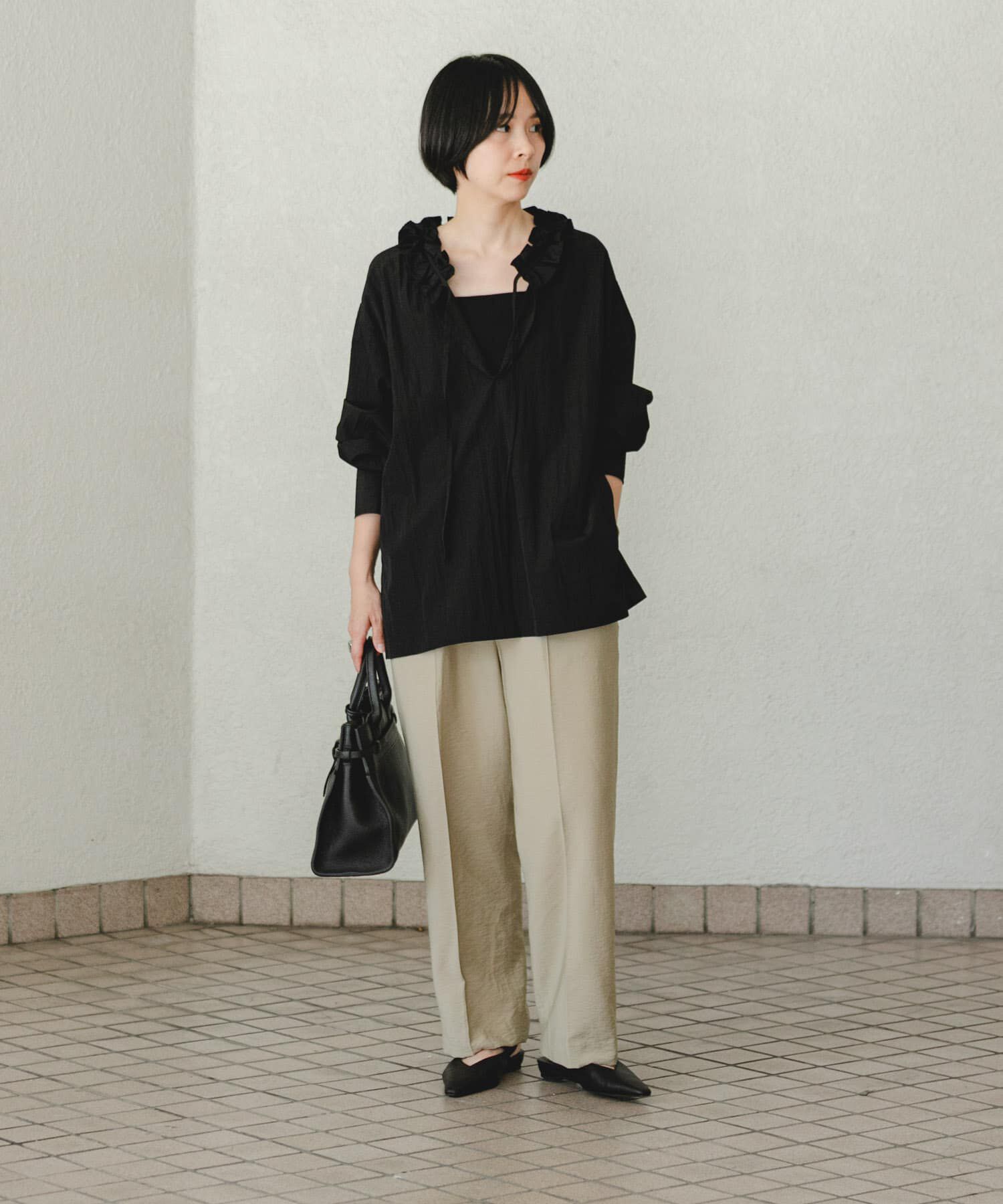 URBAN RESEARCH「『34サイズ/低身長向けも展開』 ポプリンイージーテーパードパンツ」|その他|