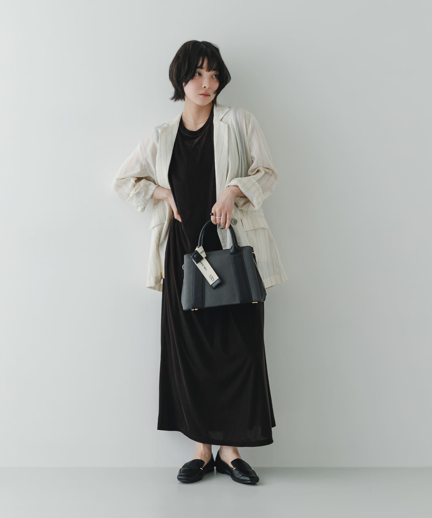 RODE SKO「『Mサイズ』ロゴリボン付2WAYハンドバッグ」|ハンドバッグ|