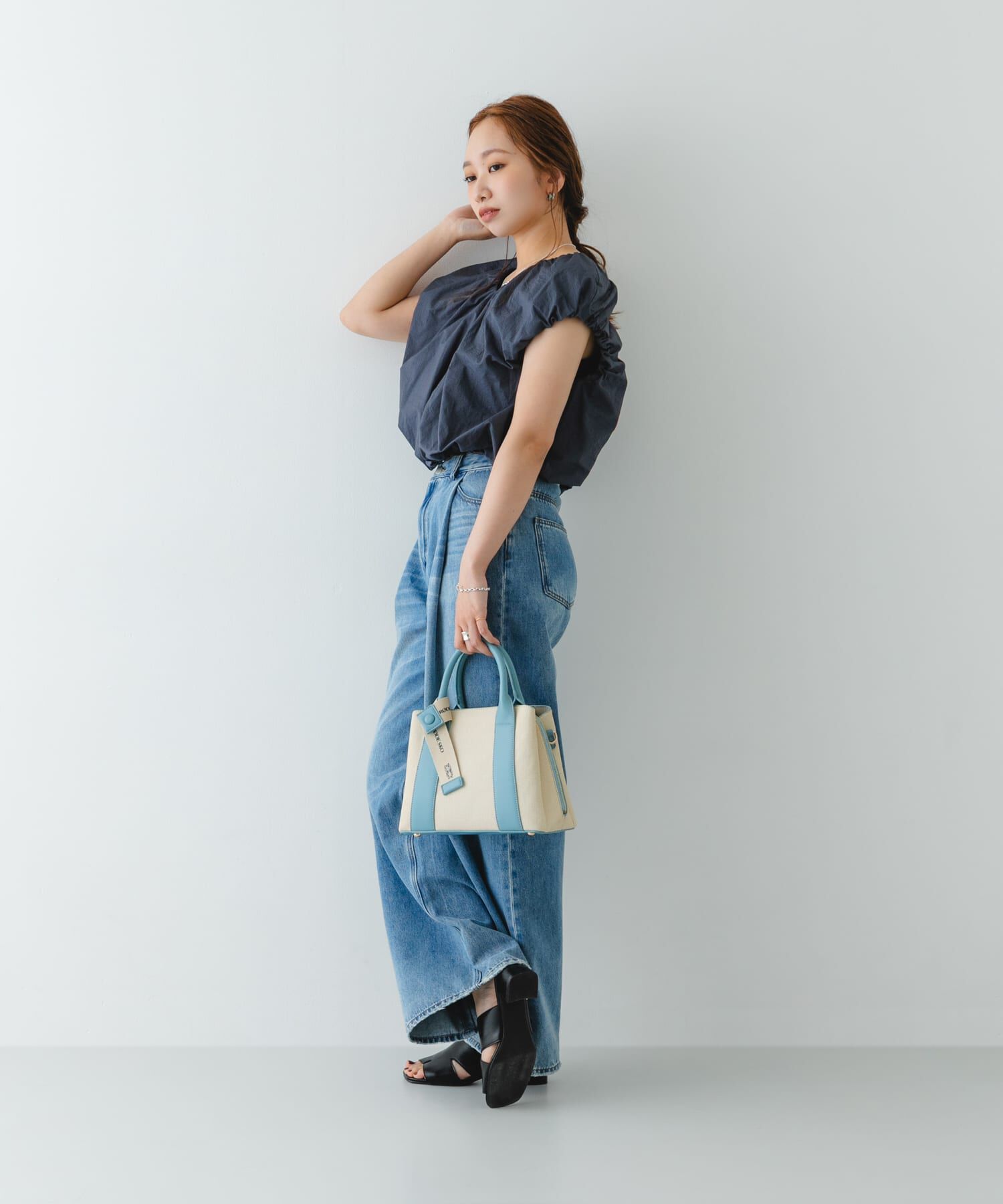 RODE SKO「『Mサイズ』ロゴリボン付2WAYハンドバッグ」|ハンドバッグ|