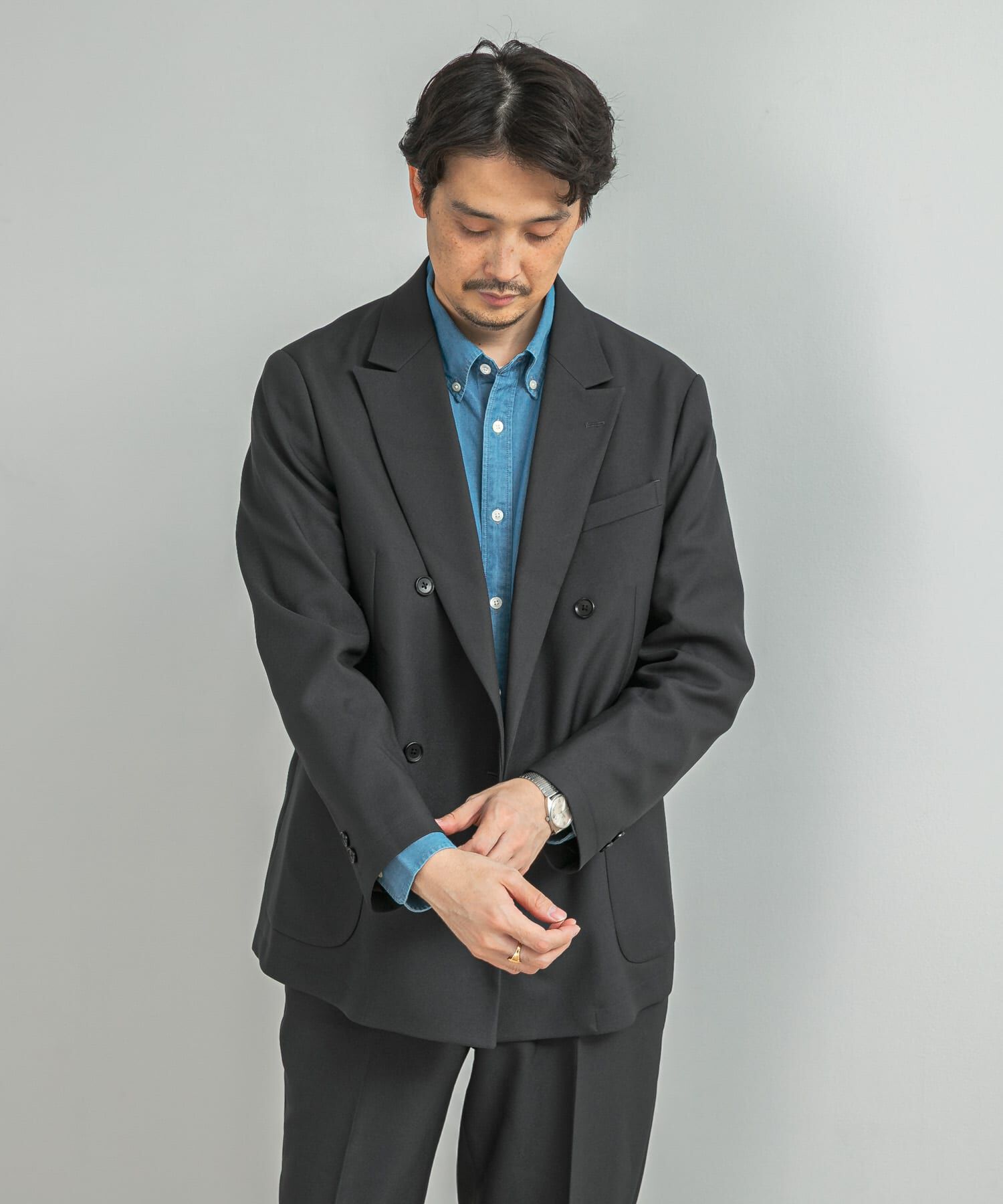 URBAN RESEARCH DOORS「LIFE STYLE TAILOR　ウールライクツイルコンフォータブル Wジャケット」|その他|