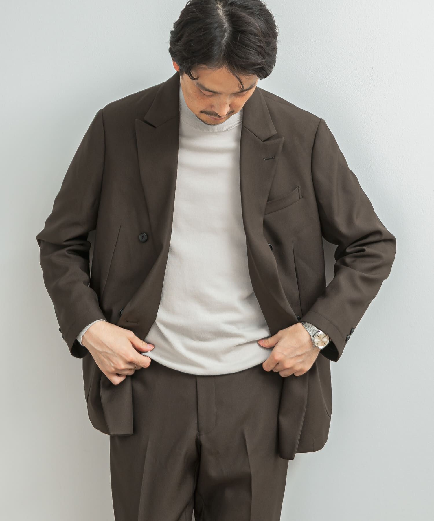 URBAN RESEARCH DOORS「LIFE STYLE TAILOR　ウールライクツイルコンフォータブル Wジャケット」|その他|