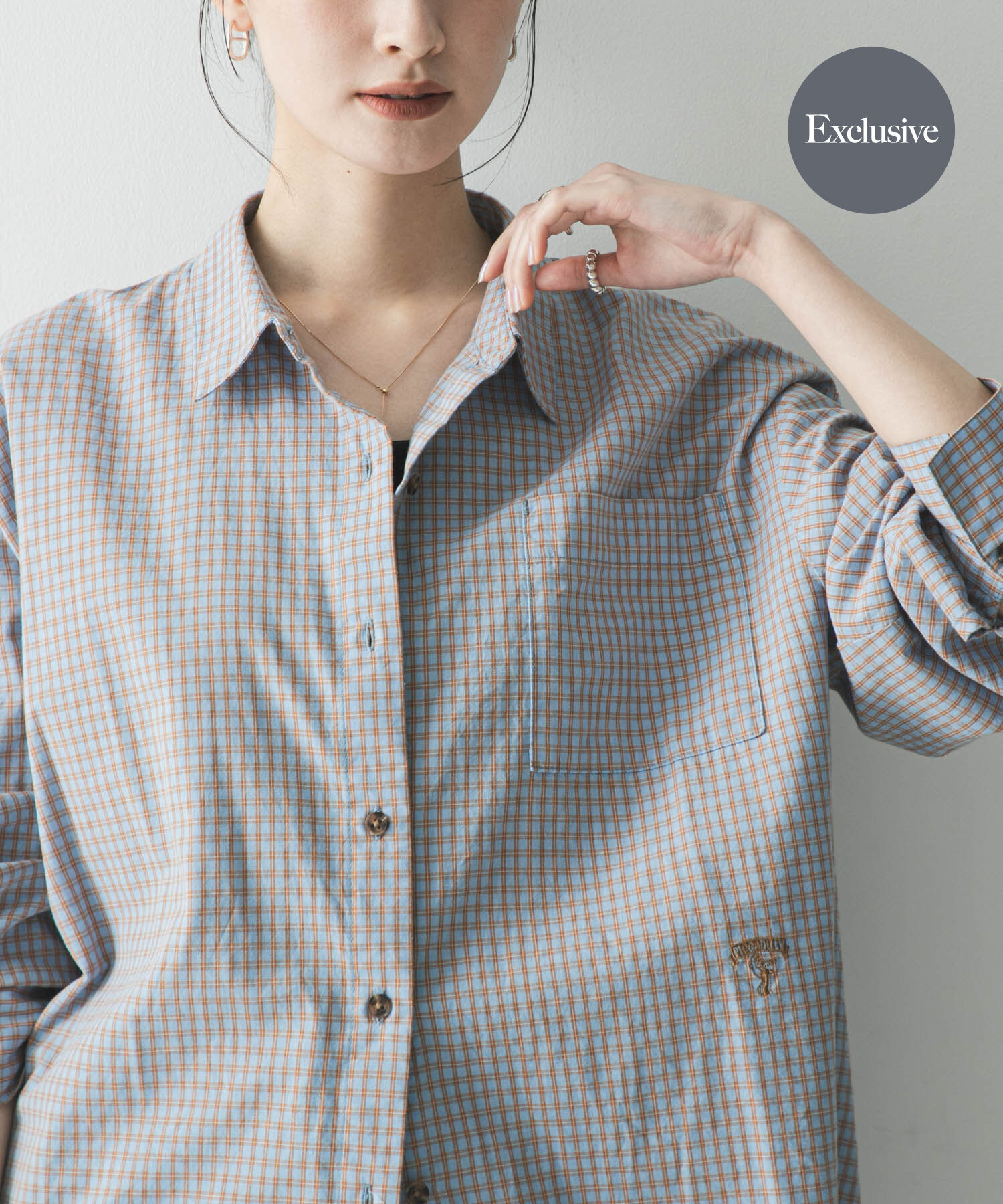 URBAN RESEARCH「『別注』PICCA&times;URBAN RESEARCH　レギュラーカラールーズシャツ」|シャツ・ブラウス|チェック