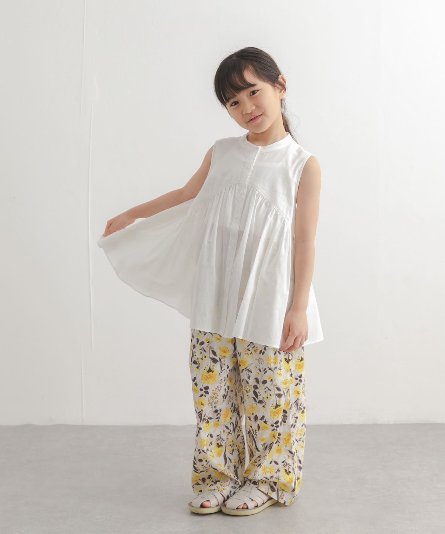 URBAN RESEARCH DOORS「『親子リンク』フラワープリントイージーパンツ(KIDS)」|その他|